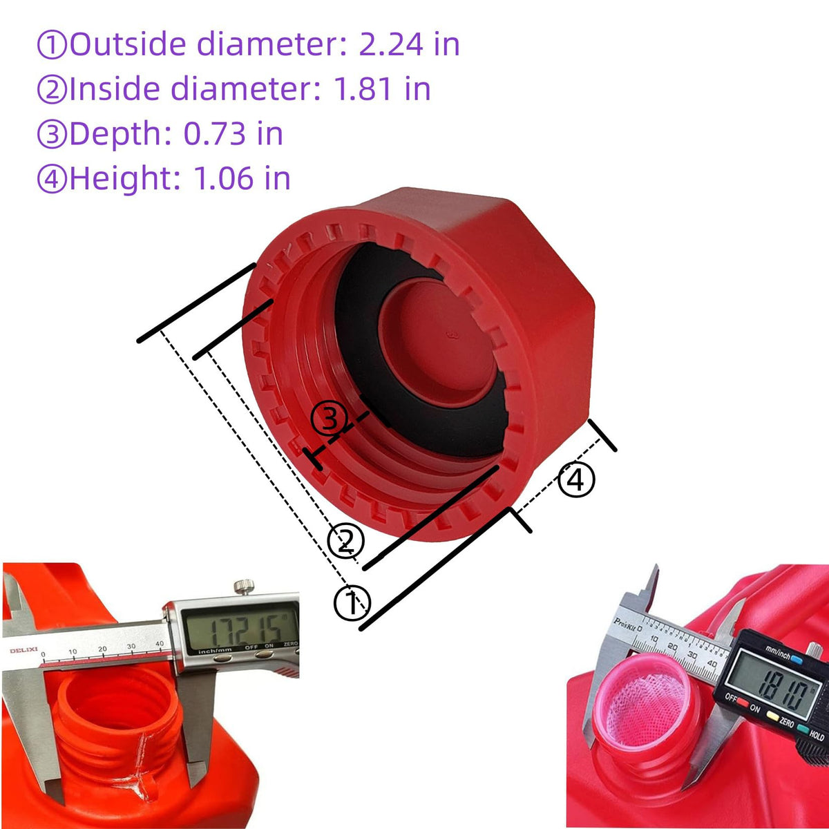 Gas Can Cap Replacement Lid K6303