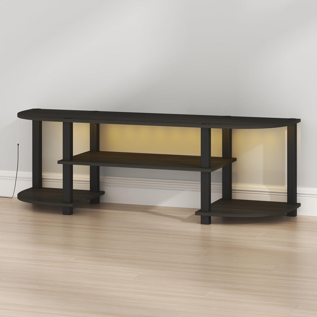 Black 3-Tier TV Stand for 55 Inch TV H551