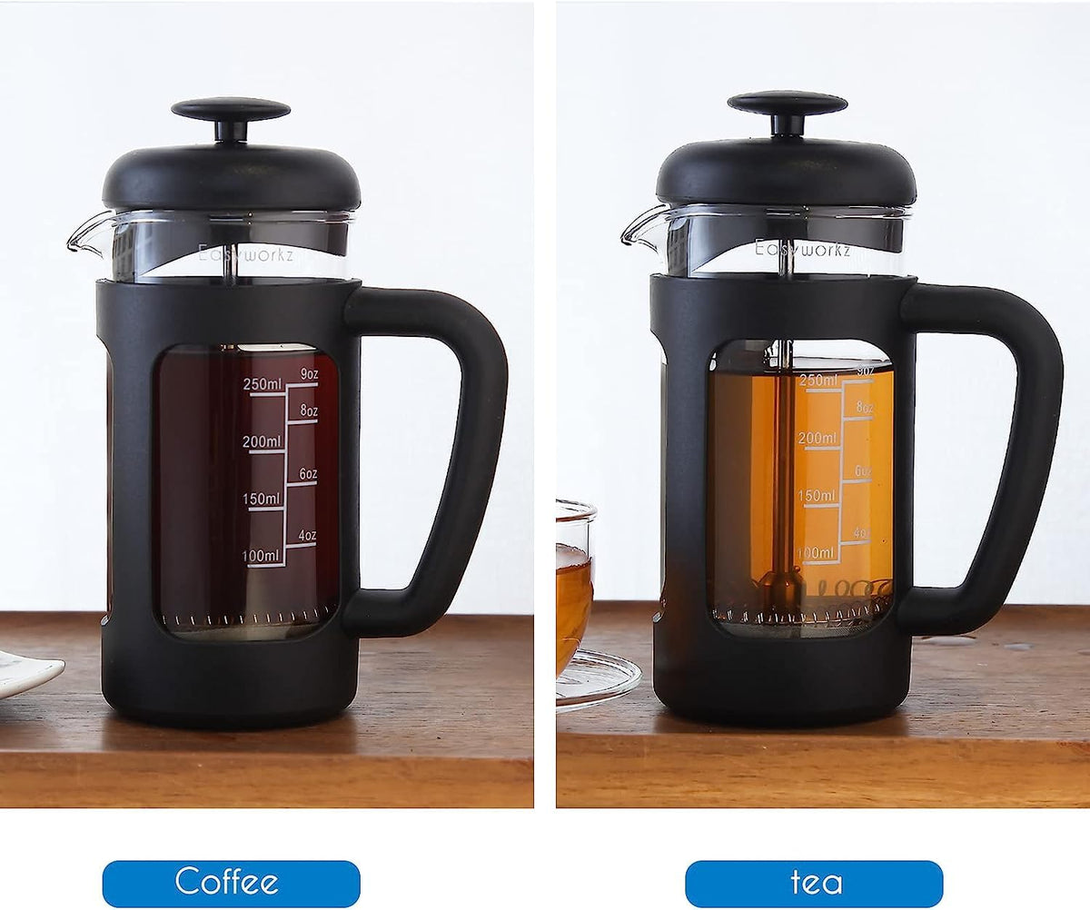 12 oz French Press Coffee Tea Maker with Measuring Spoon S8089