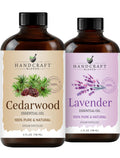 Lavender and Cedarwood Essential Oils 2 x 4 Fl Oz E60566