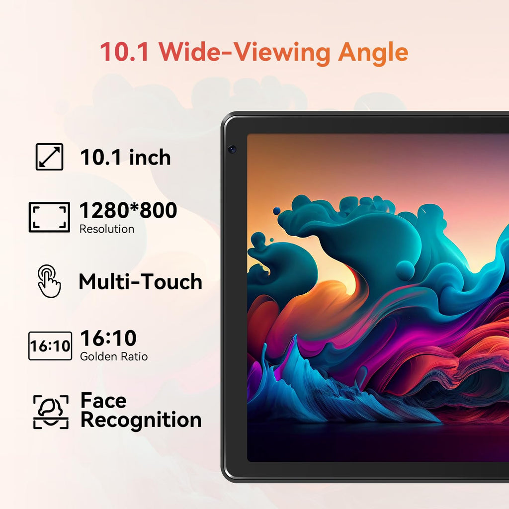 10.1" Android Tablet with Octa-core Processor 24GB RAM 128GB ROM HD IPS Touchscreen G6921