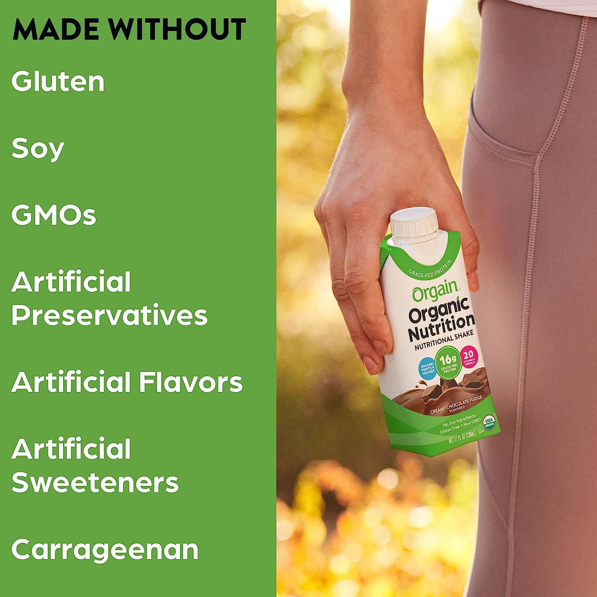 Organic Nutritional Shake Creamy Chocolate Fudge Iced Cafe Mocha 11 Fl Oz Pack of 12 C85266
