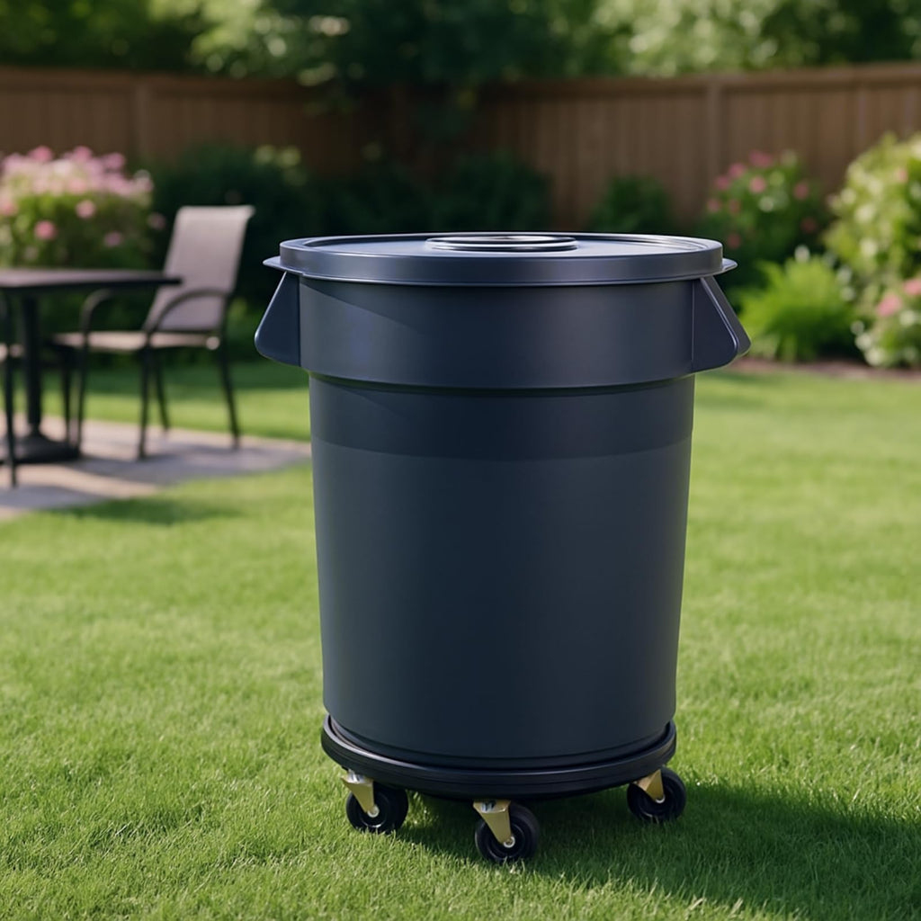 32 Gallon Outdoor Trash Can with Wheels C681644