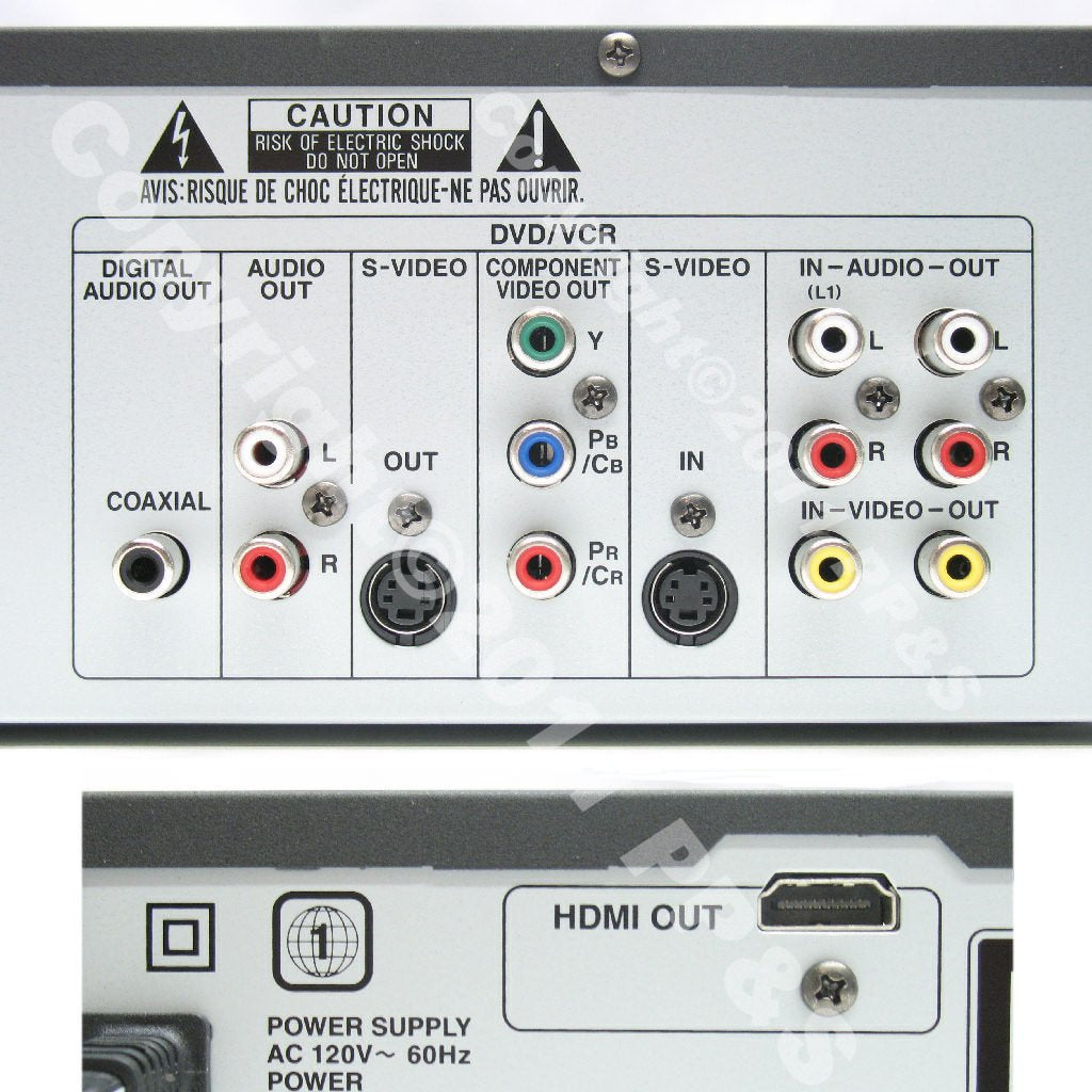 DVD Recorder/VCR Combo, HDMI 1080p Up-Conversion Y180664