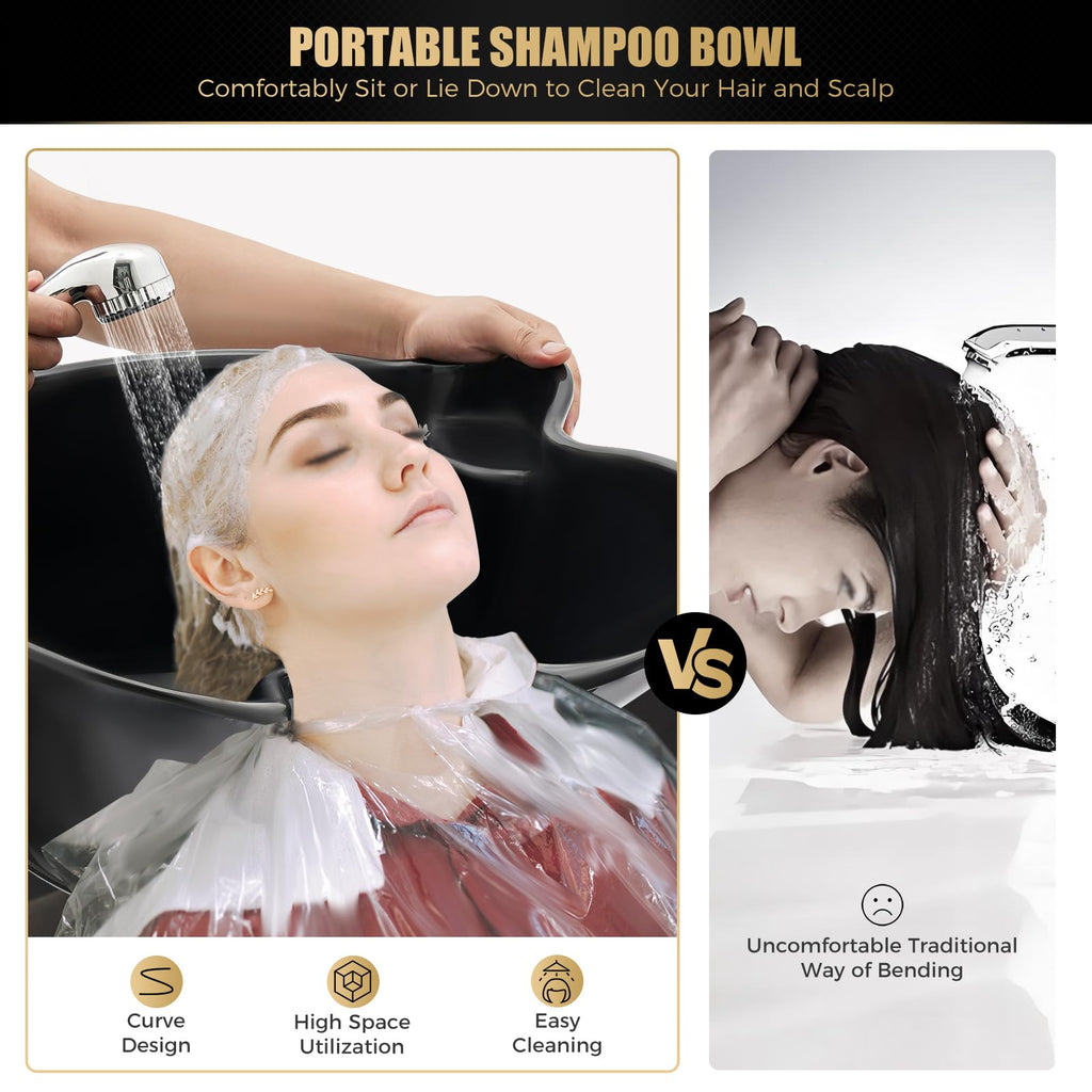 Portable Shampoo Bowl with Electric Pump Q74873