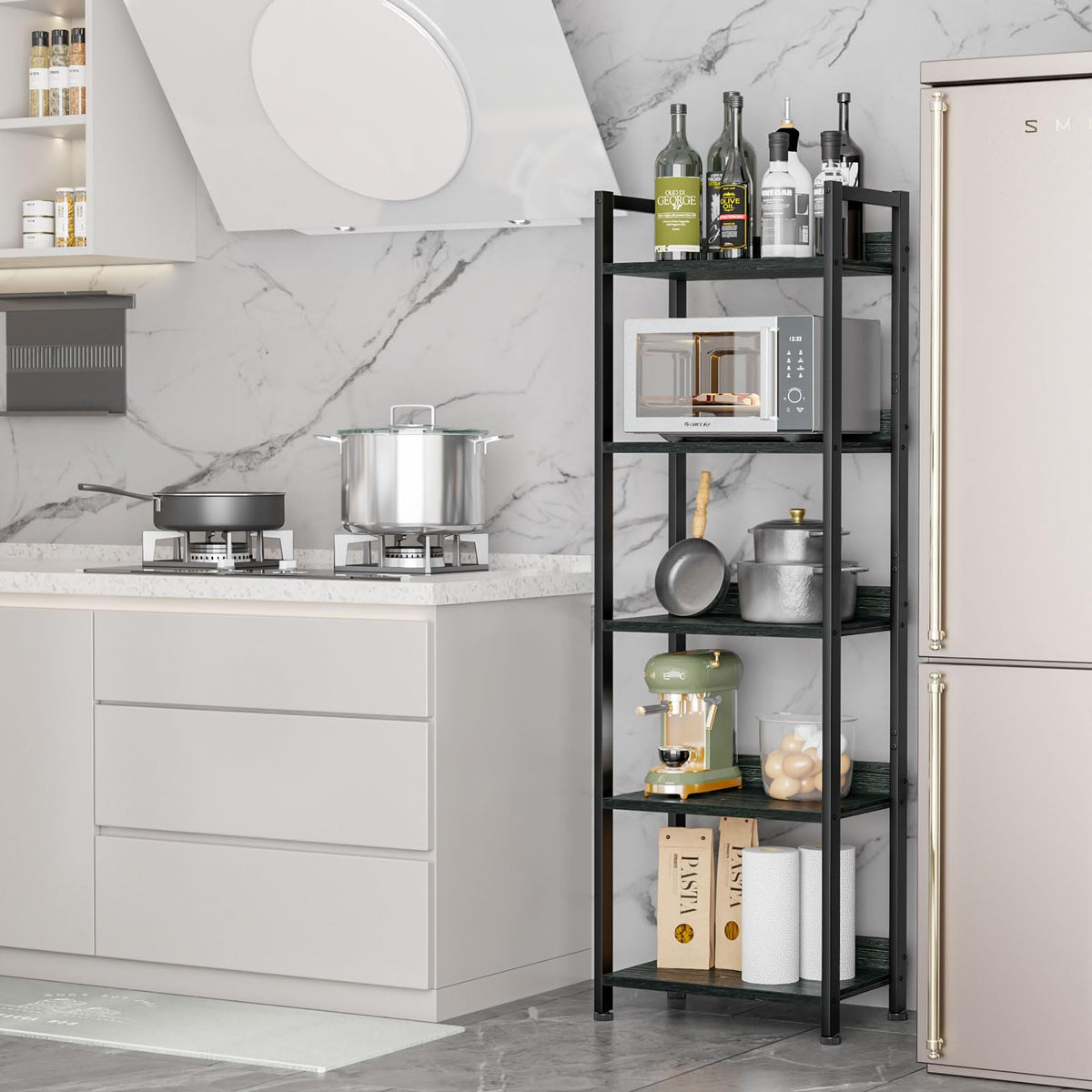 5 Tier Bookshelf with Drawer E9705