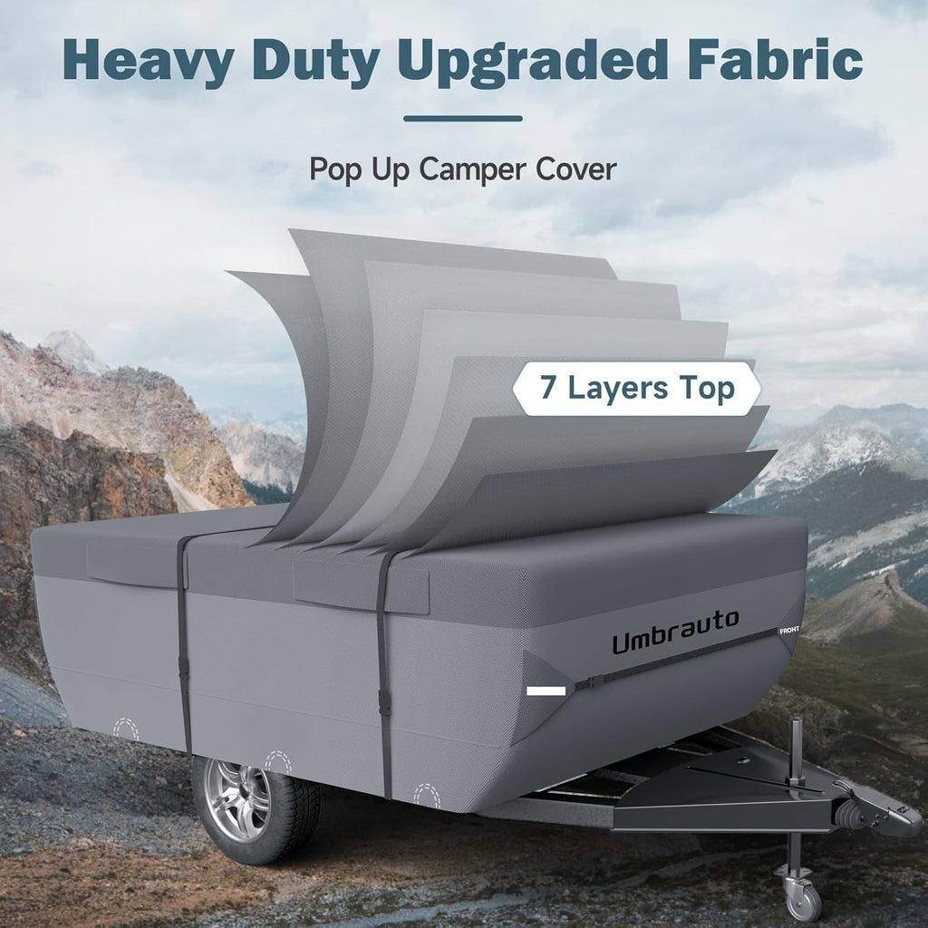 Pop Up Folding Camper Cover 7 Layers 3000mm Waterproof Polypropylene P5964