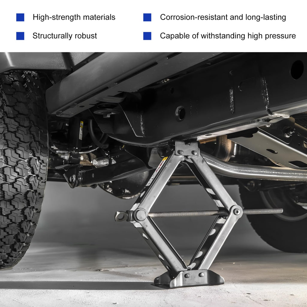 2 Ton Portable Scissor Jack with Lug Wrench X55084