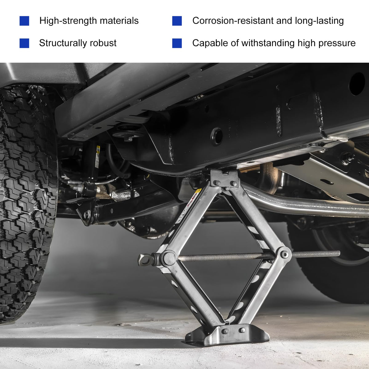 2 Ton Portable Scissor Jack with Lug Wrench X55084