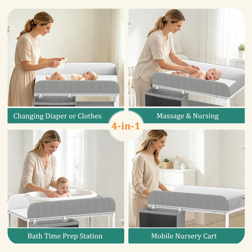 Portable Baby Changing Table with Wheels N18261
