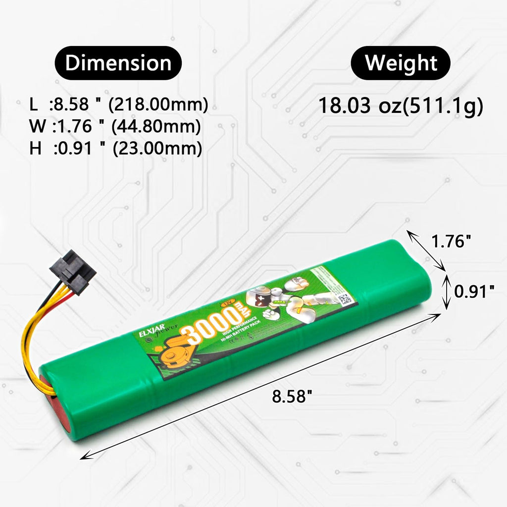 12V 3000mAh Ni-MH Battery Q42340
