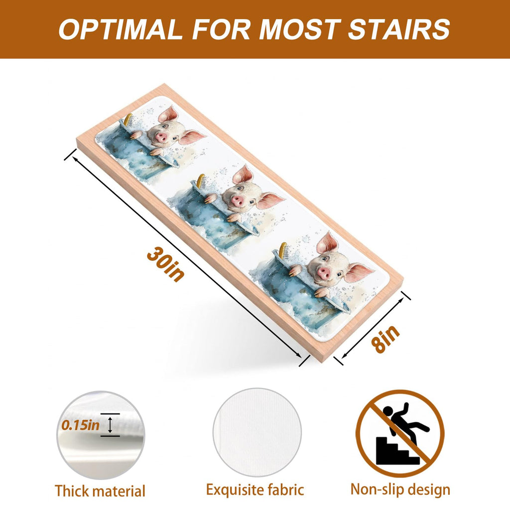 Non Slip Carpet Stair Treads 7 Pack 8"x30" V2206