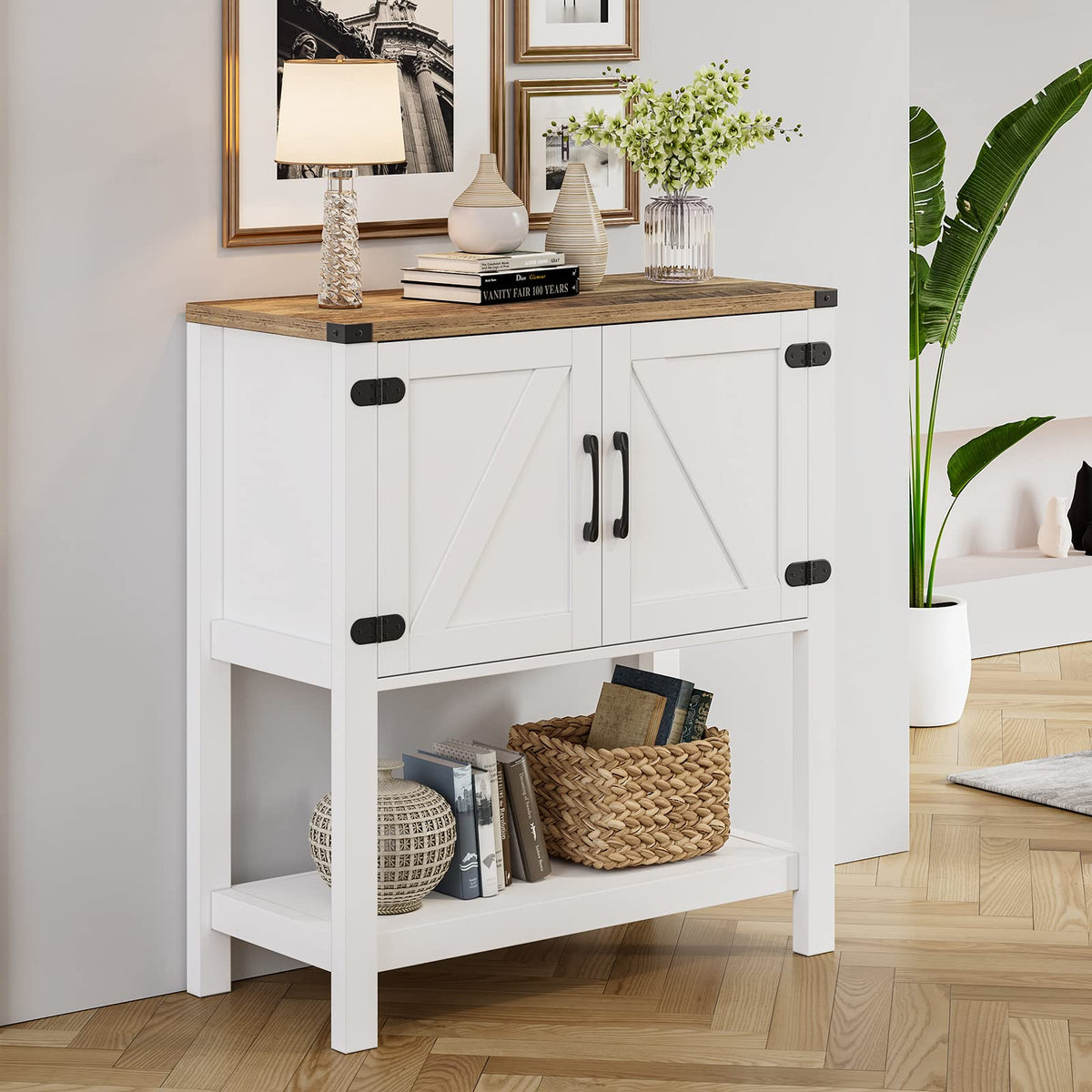 White Console Table I88721
