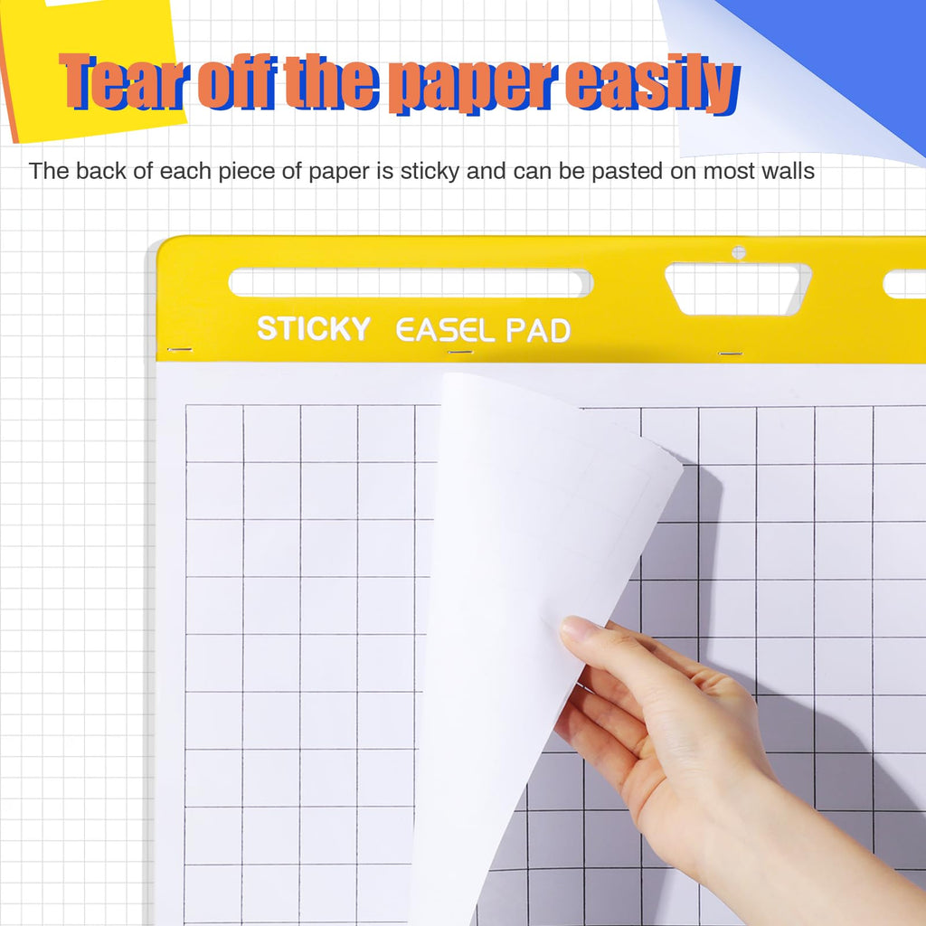 Chart Paper Grid Sticky Easel Pad B797440