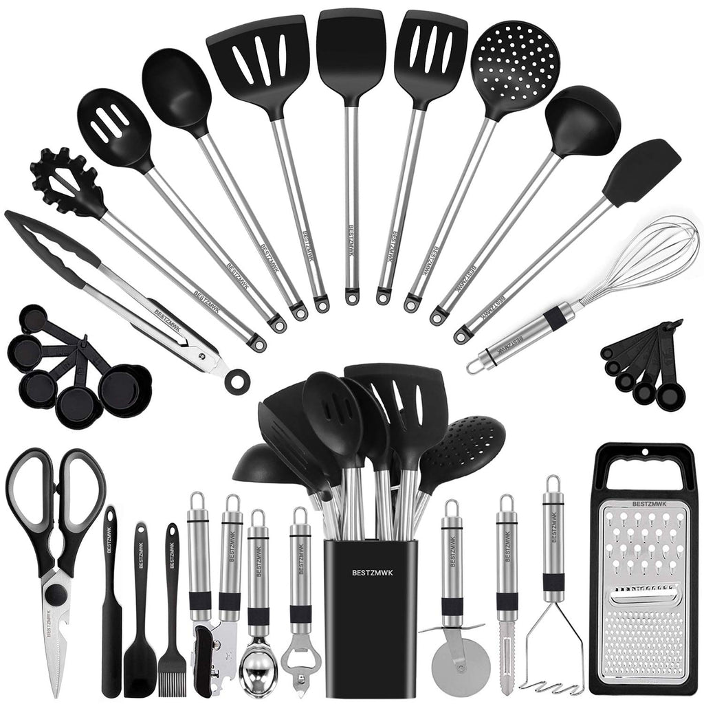 Silicone and Stainless Steel Kitchen Utensil Set V55249