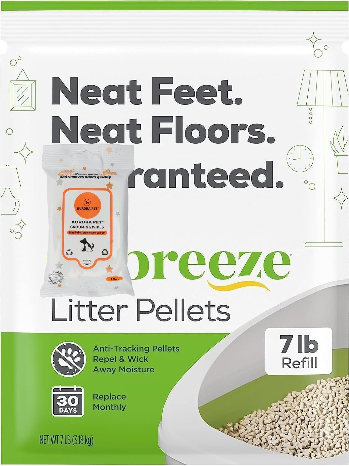 Cat Litter Pellets Refill 7 Pounds D3453