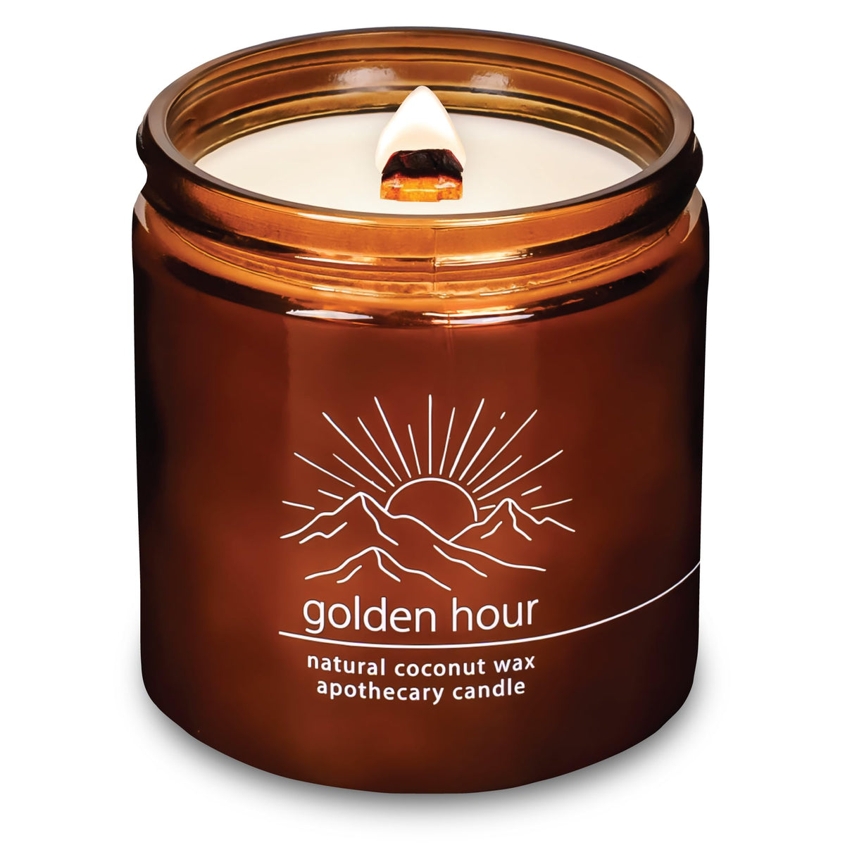 16 oz Crackling Wood Wick Candle C804