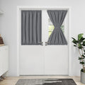 Blackout Door Curtains 1 Panel Gray V193