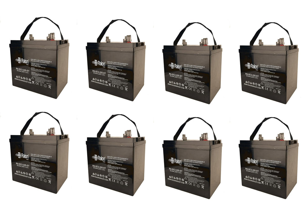 6V 225Ah Rechargeable AGM Battery 8 Pack W565