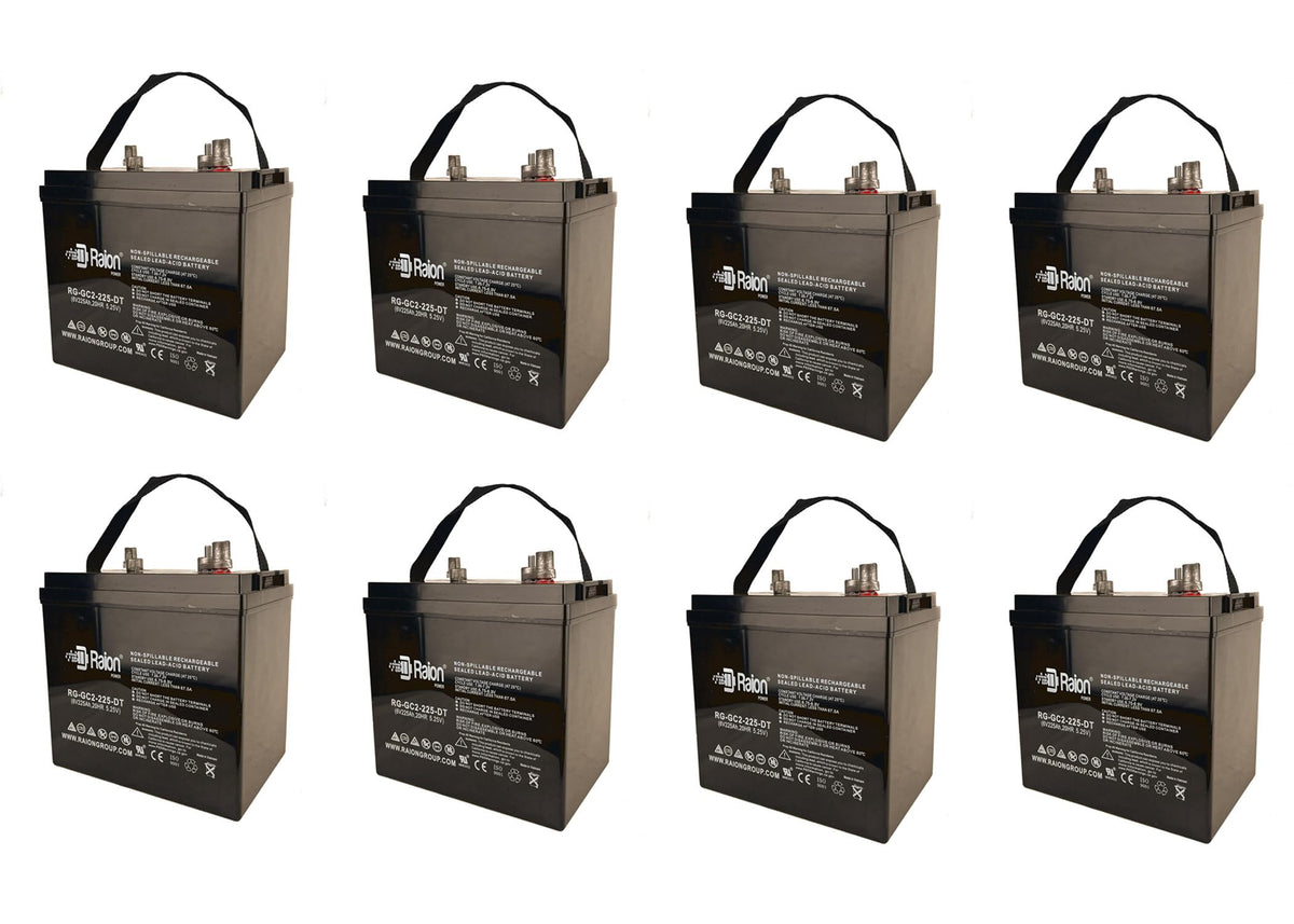 6V 225Ah Rechargeable AGM Battery 8 Pack W565