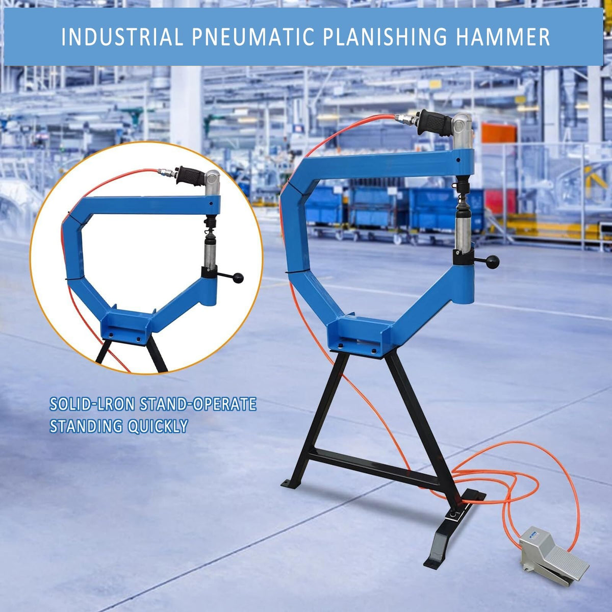 Pneumatic Planishing Hammer with Anvil and Pedal E47312