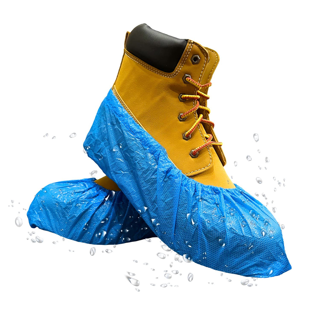Blue Waterproof Disposable XL Shoe Covers O4737