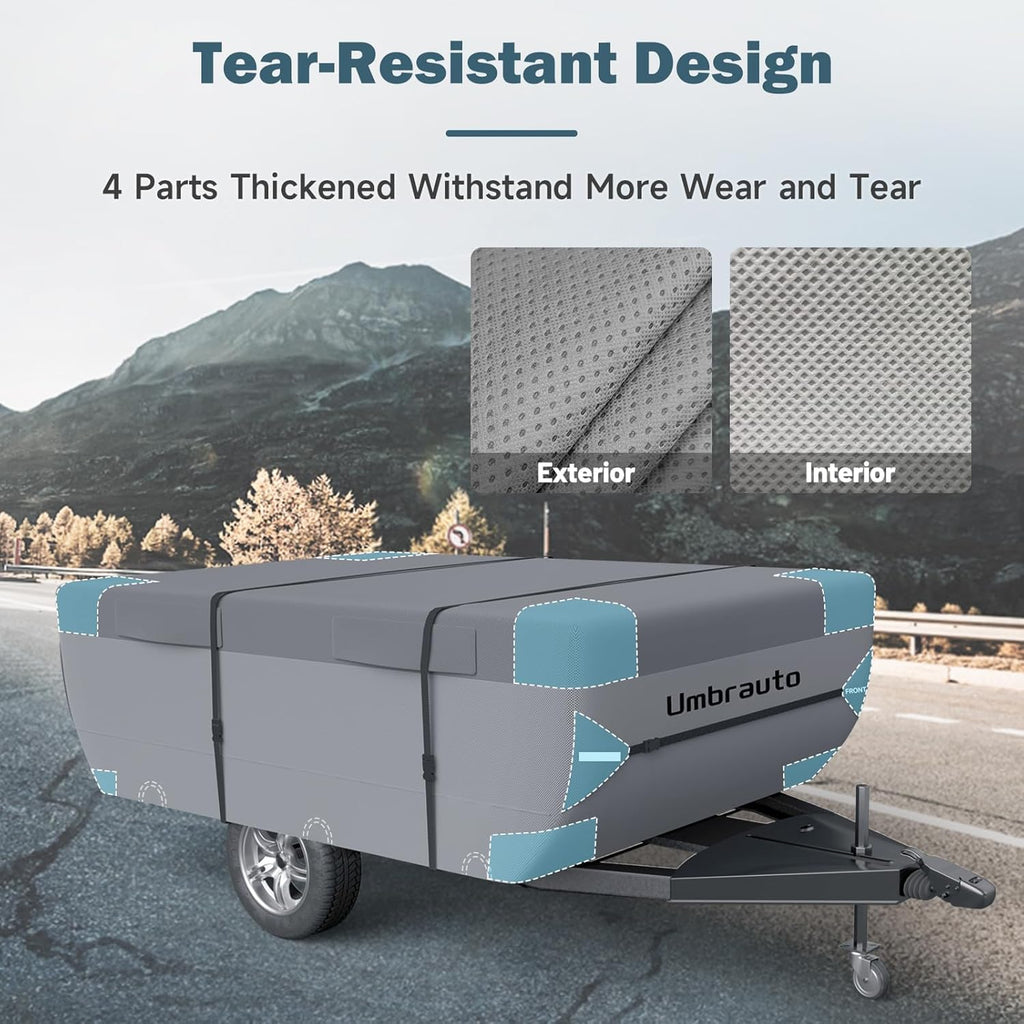 Pop Up Folding Camper Cover 7 Layers 3000mm Waterproof Polypropylene P5964
