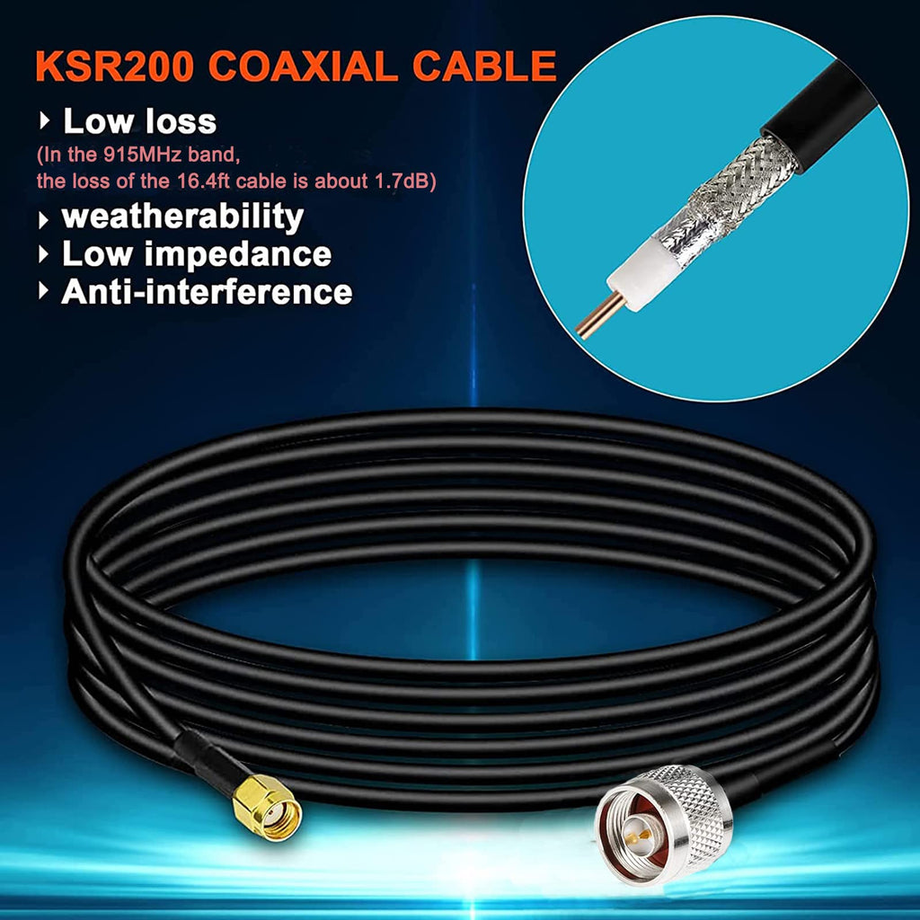 Waterproof 8dBi Omni-Directional Glass Fiber LoRaWan 915MHz Antenna with 5M Cable S266977