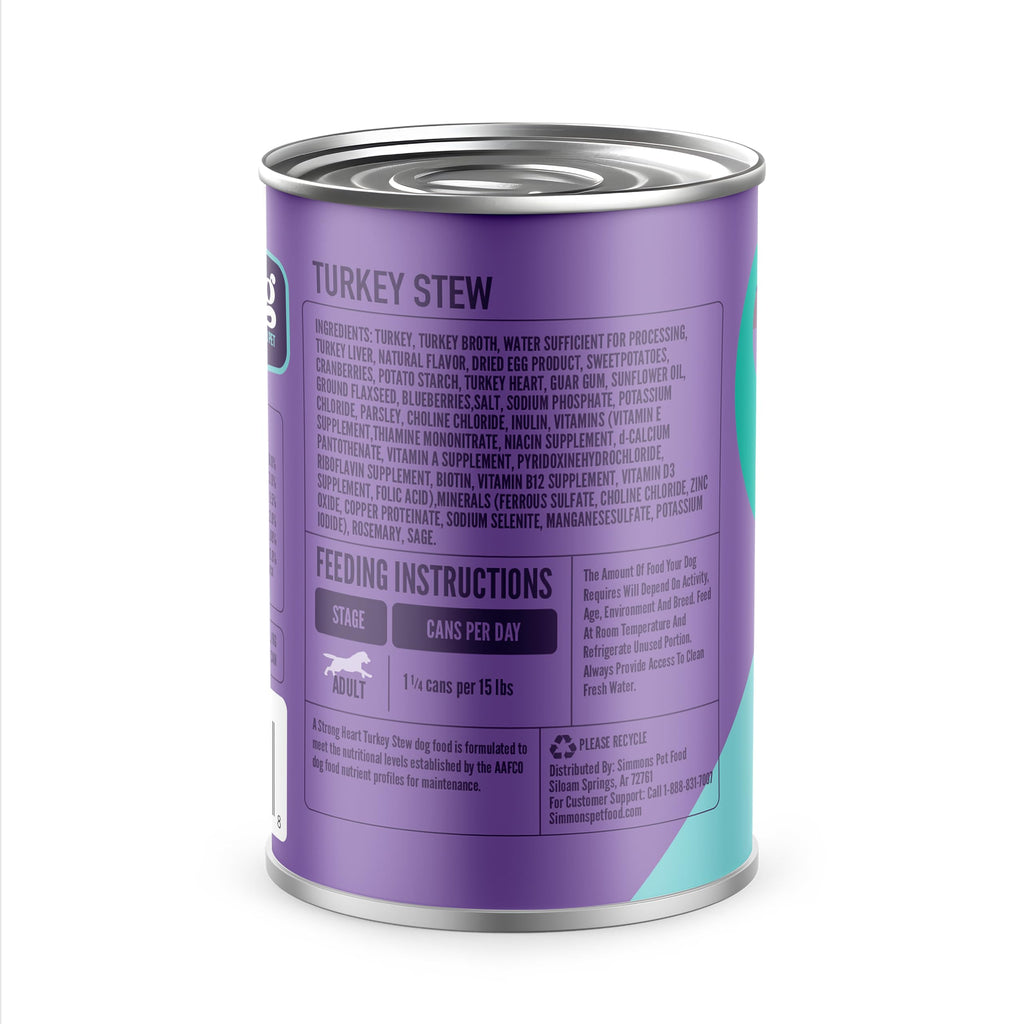 Turkey Stew Wet Dog Food 13.2 oz Can Pack of 12 X18187