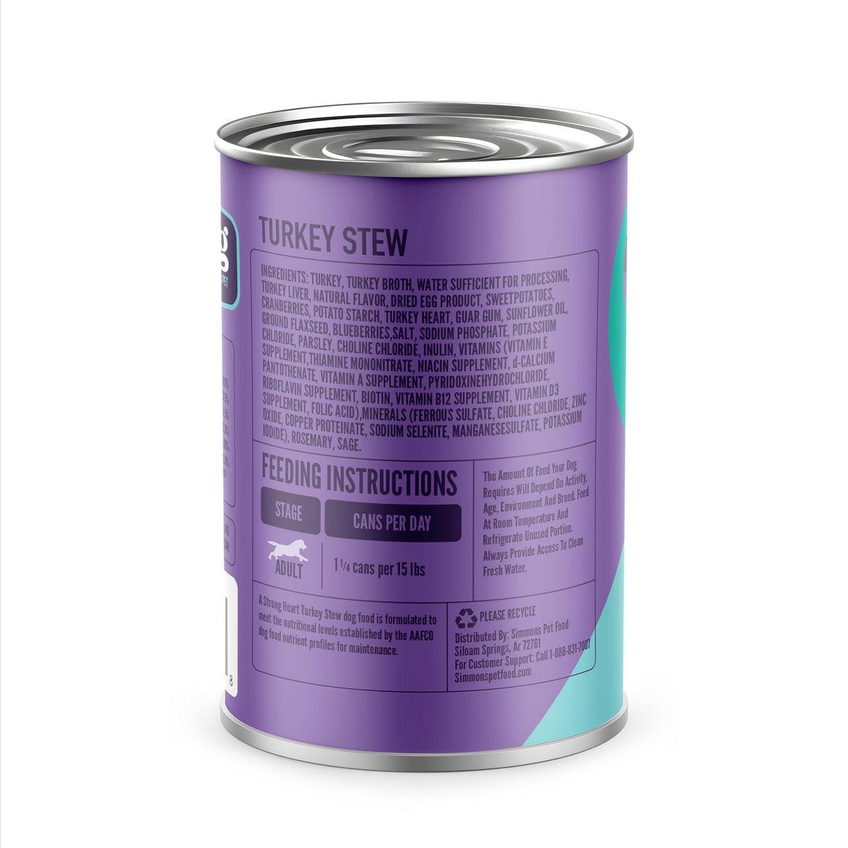 Turkey Stew Wet Dog Food 13.2 oz Can Pack of 12 X18187