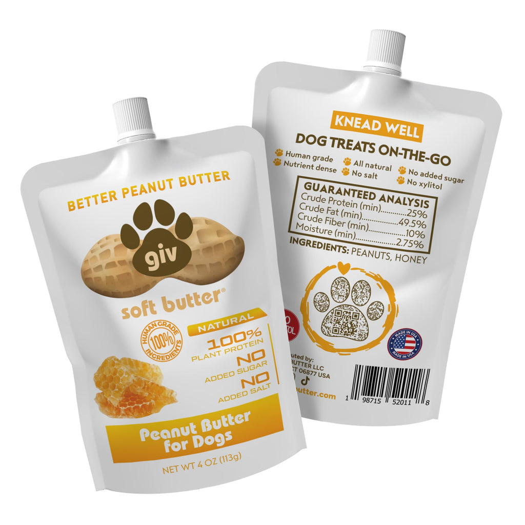 All Natural Peanut Butter 12oz Jar, 4oz Pouch & Lick Mat S208126