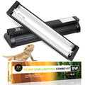 8W 10.0 UVB Reptile Light Fixture Combo Kit with Terrarium Hood D752