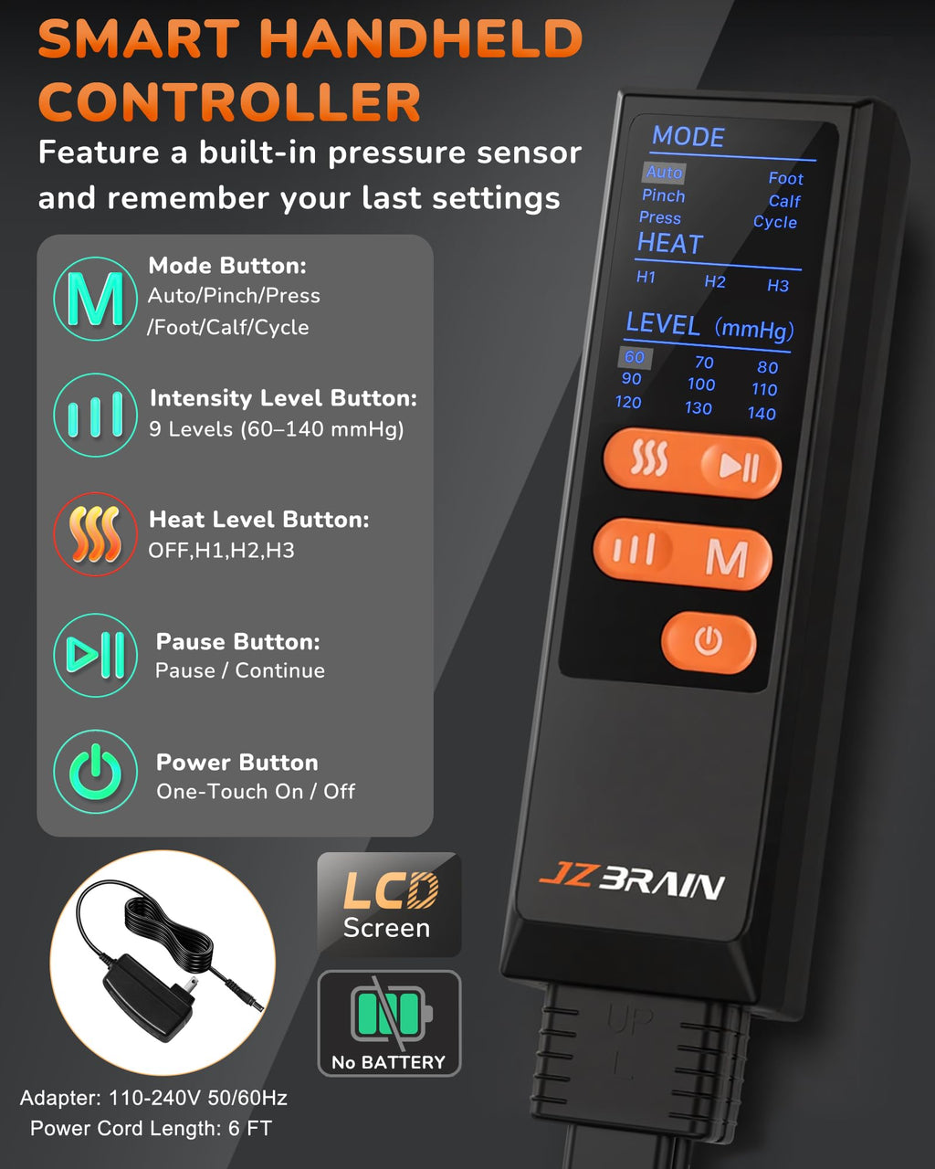 Leg Compression Massager with Heat D792
