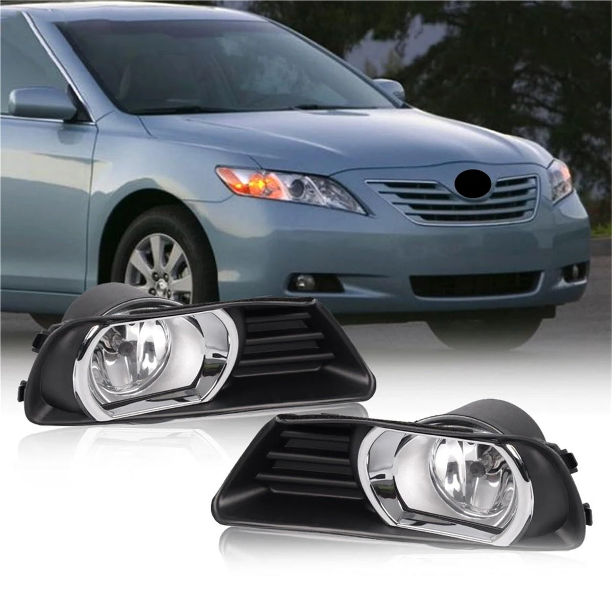 Front Bumper Fog Light Lamp LED Assembly With Switch Wiring Harness H329007