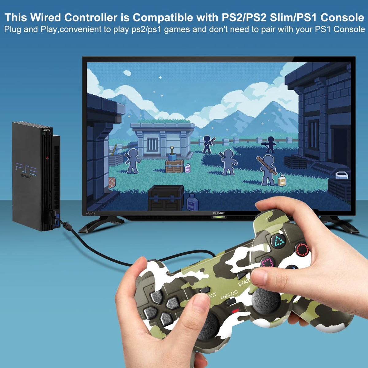 2 Packs Wired Controller H51396