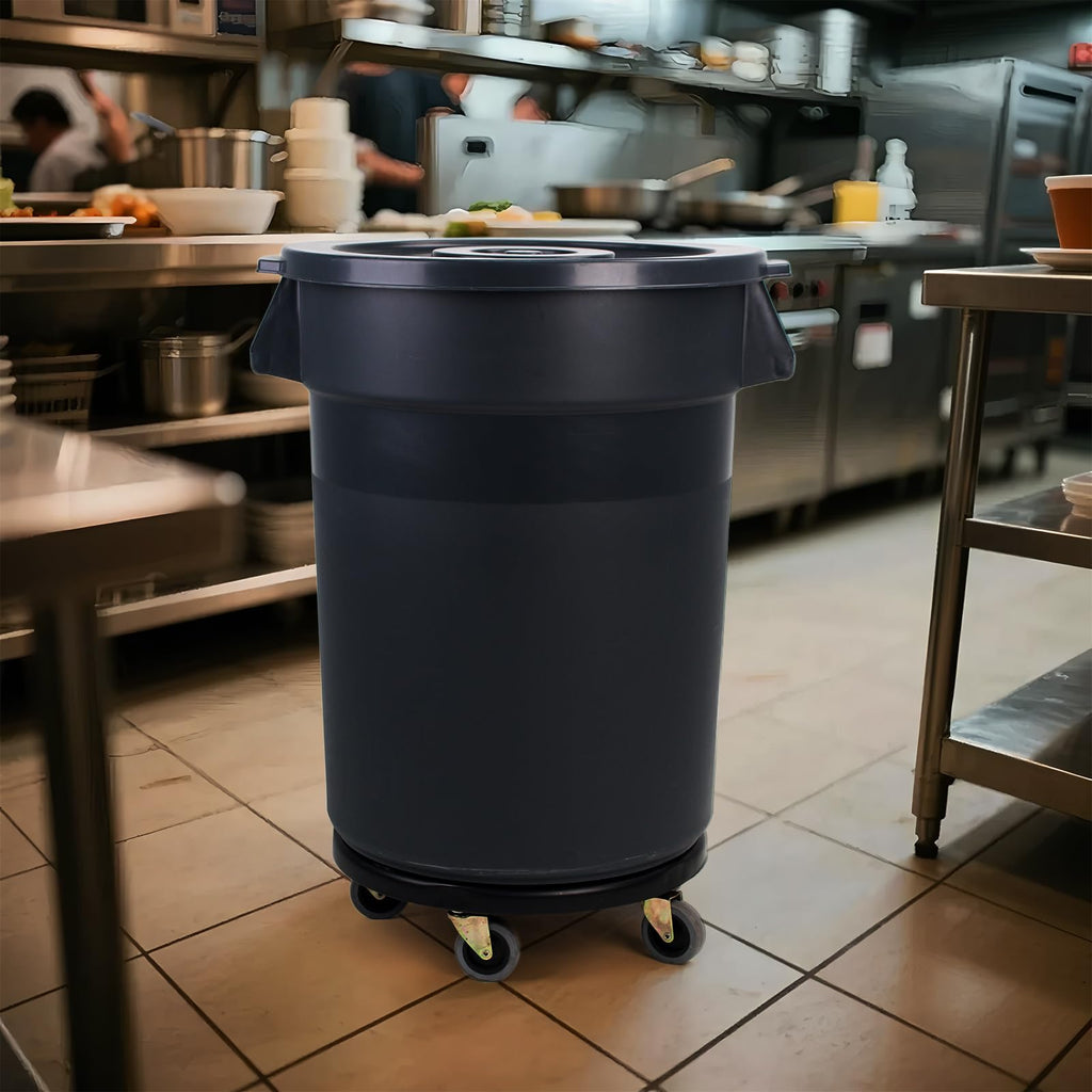 32 Gallon Outdoor Trash Can with Wheels C681644