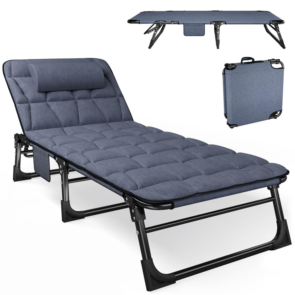 Folding Camping Cot with Pad E97920