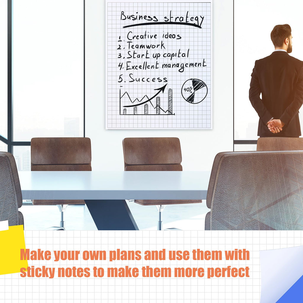 Chart Paper Grid Sticky Easel Pad B797440