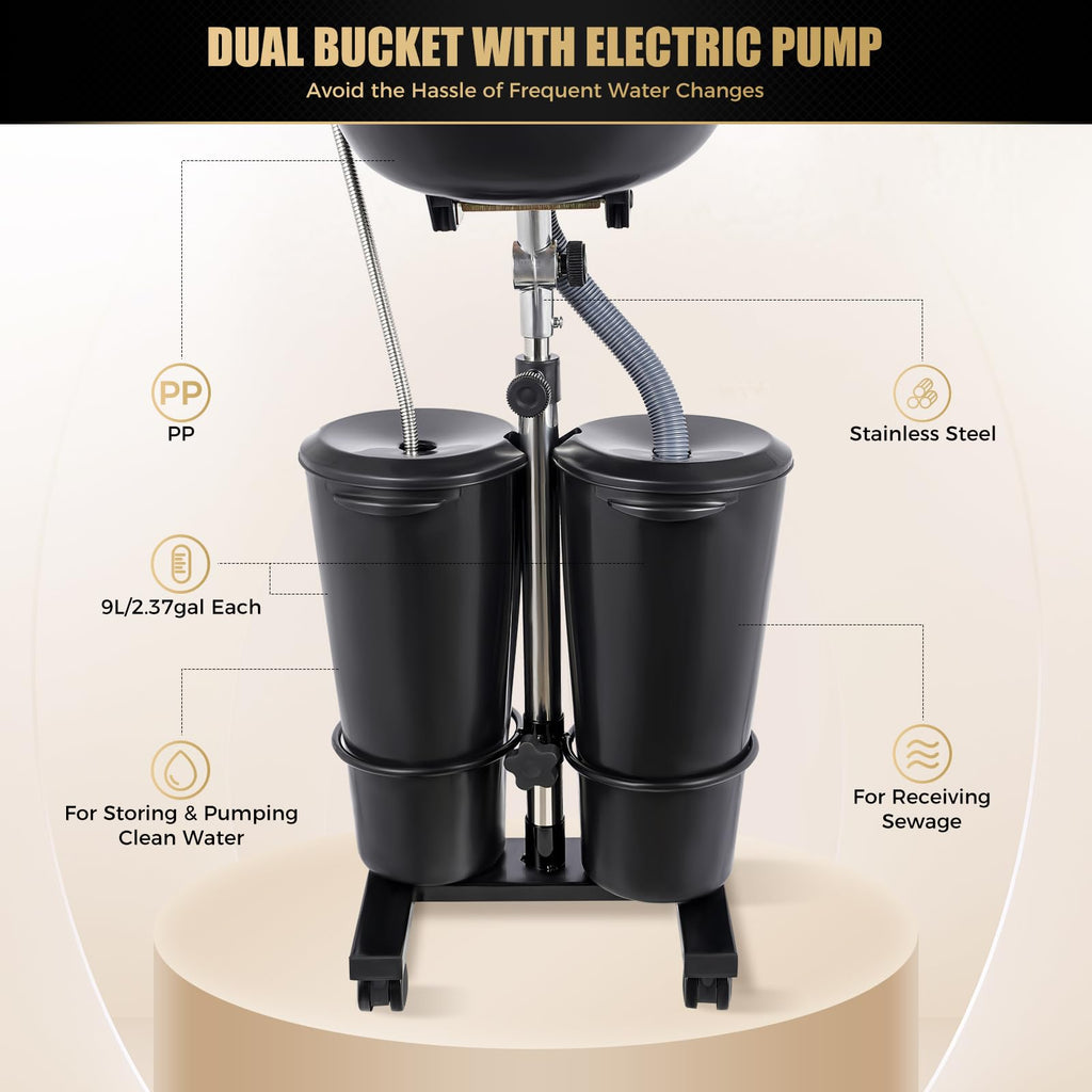 Portable Shampoo Bowl with Electric Pump Q74873