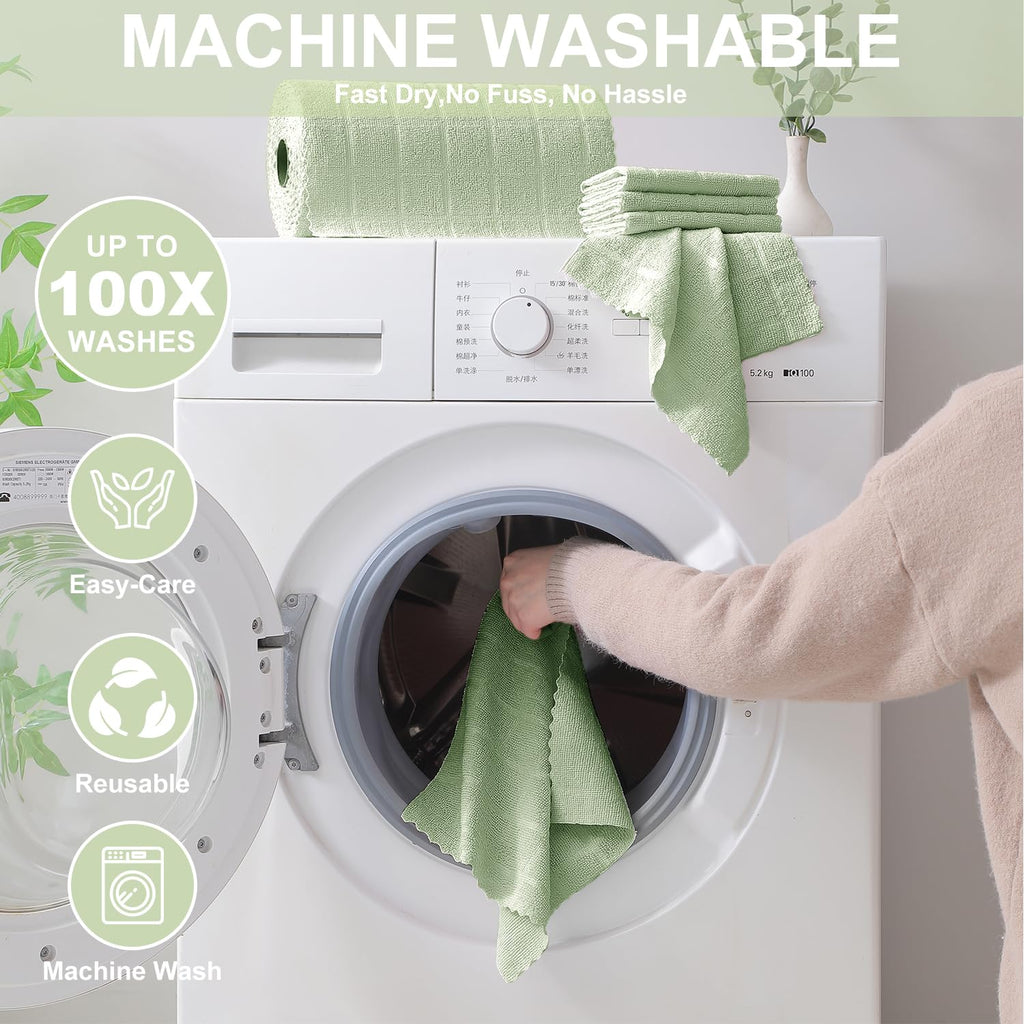 80 Pack Microfiber Cleaning Cloth Roll Z41515