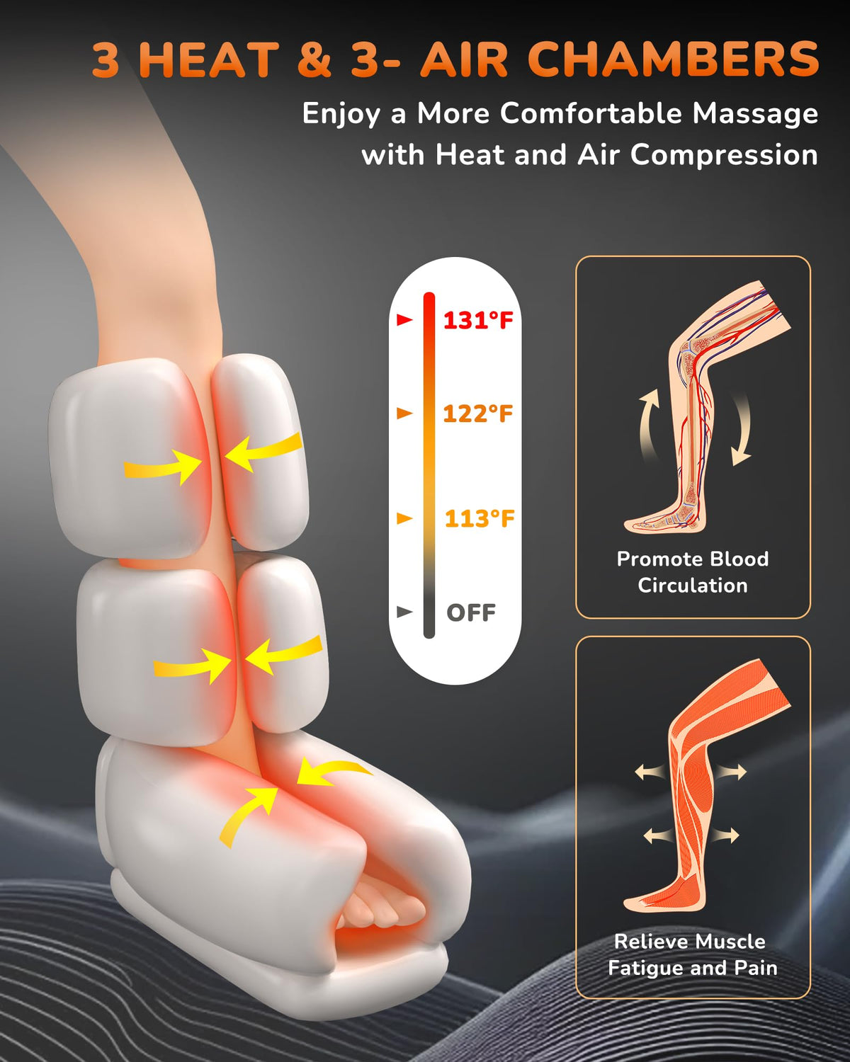Leg Compression Massager with Heat D792