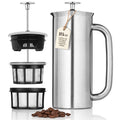18oz Brushed Stainless Steel French Press E821462