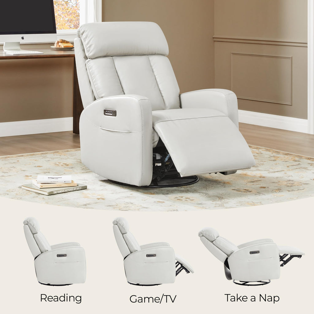 Genuine Leather Power Recliner Chair S767