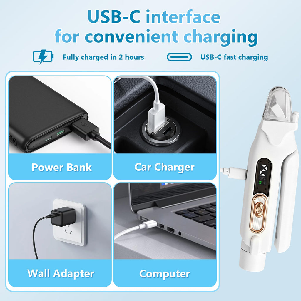 2-in-1 Quiet Electric Pet Nail Clipper & Grinder with Light P52240