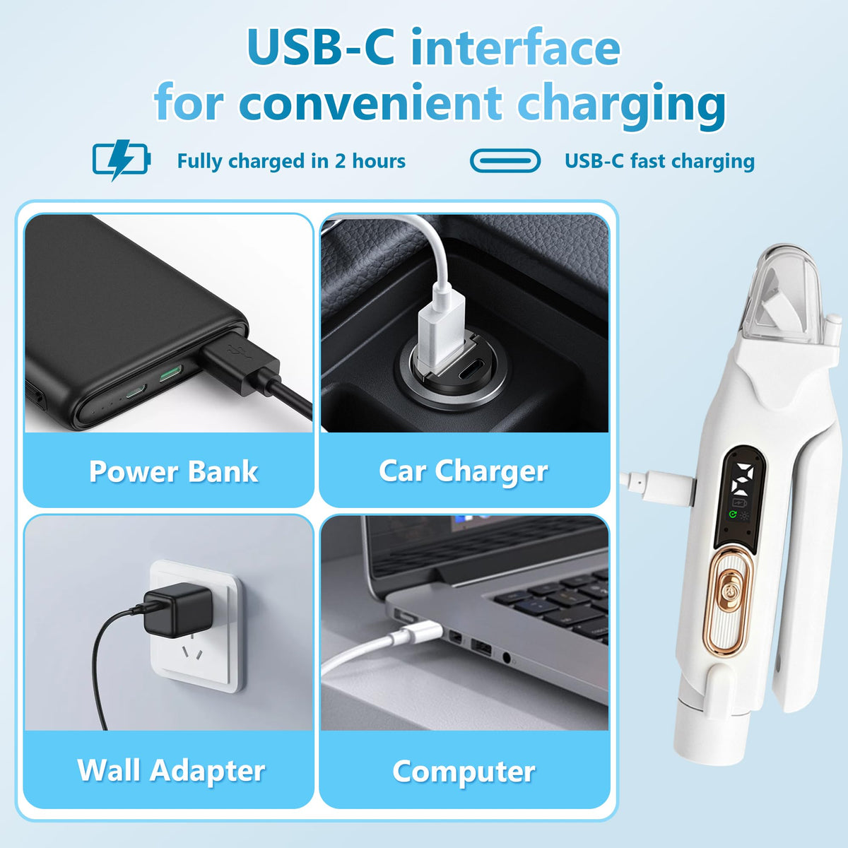 2-in-1 Quiet Electric Pet Nail Clipper & Grinder with Light P52240