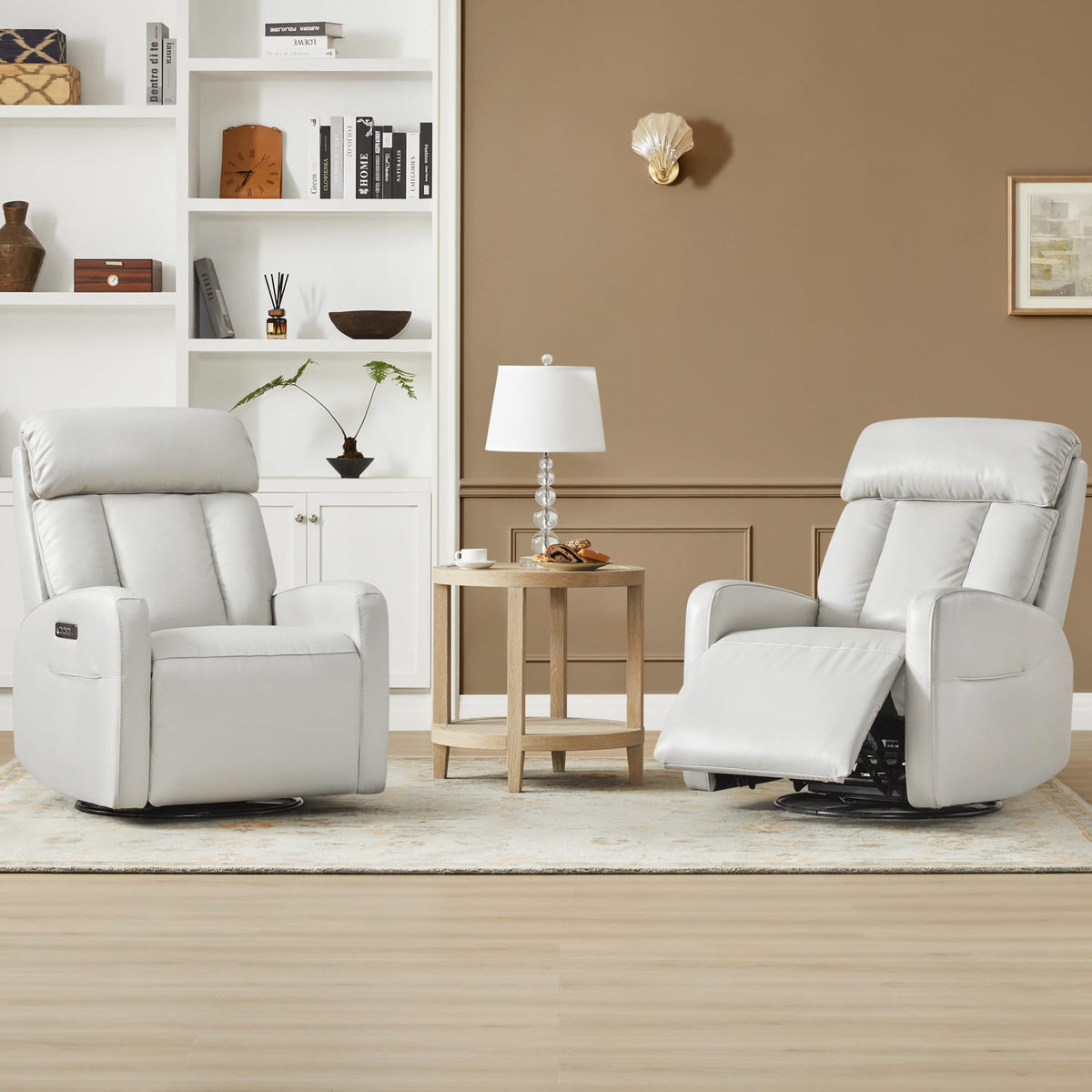 Genuine Leather Power Recliner Chair S767