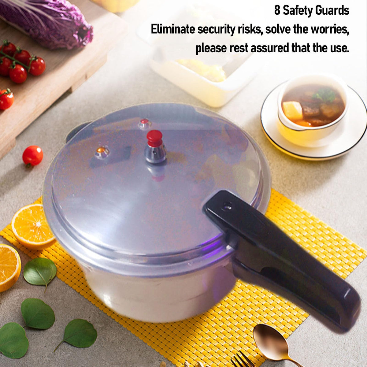 Aluminum Alloy Pressure Cooker, 18CM/3L E5821