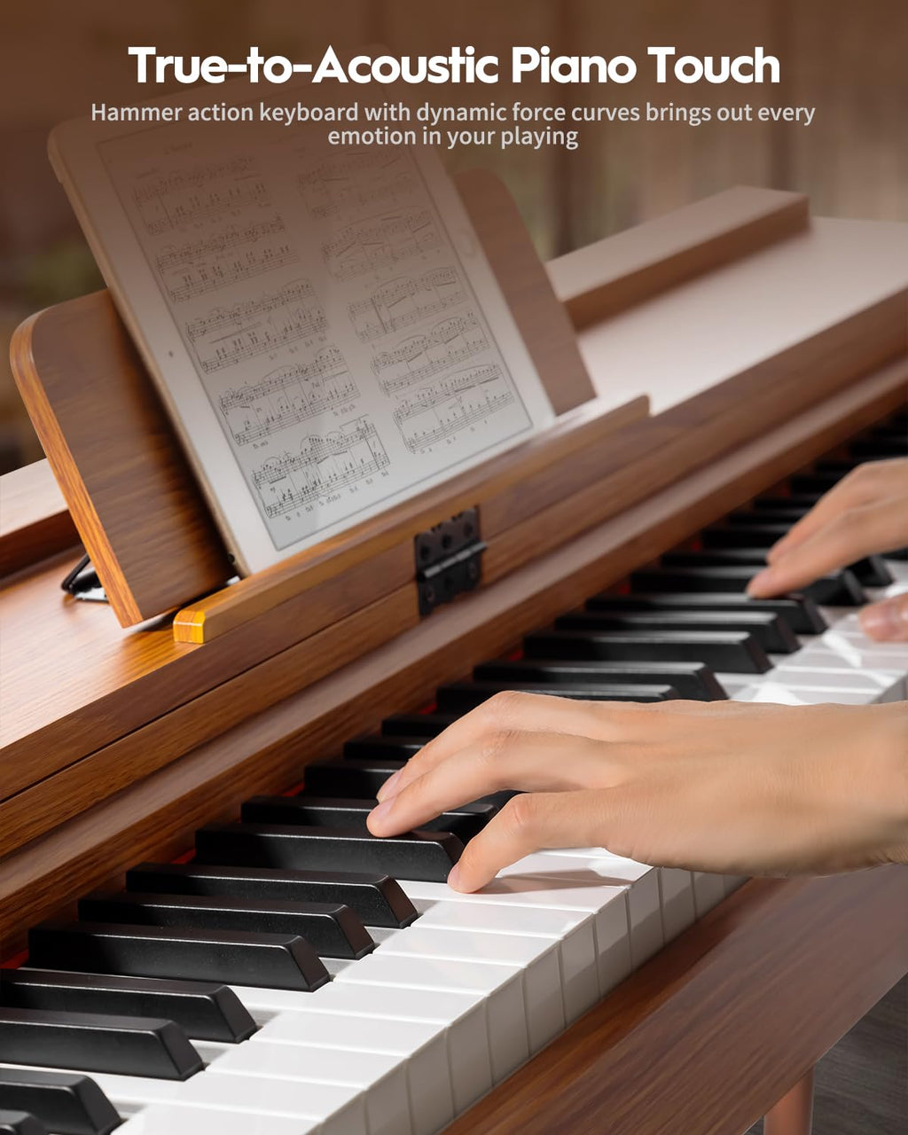 88 Key Hammer-Action Weighted Digital Piano with Stand K254294