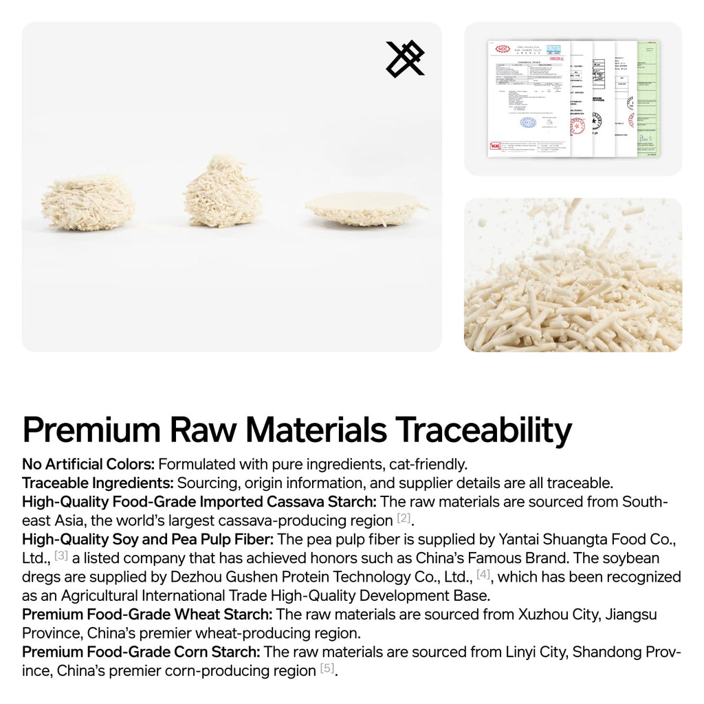 Cassava Tofu Cat Litter Clumping 5.3lb M990236