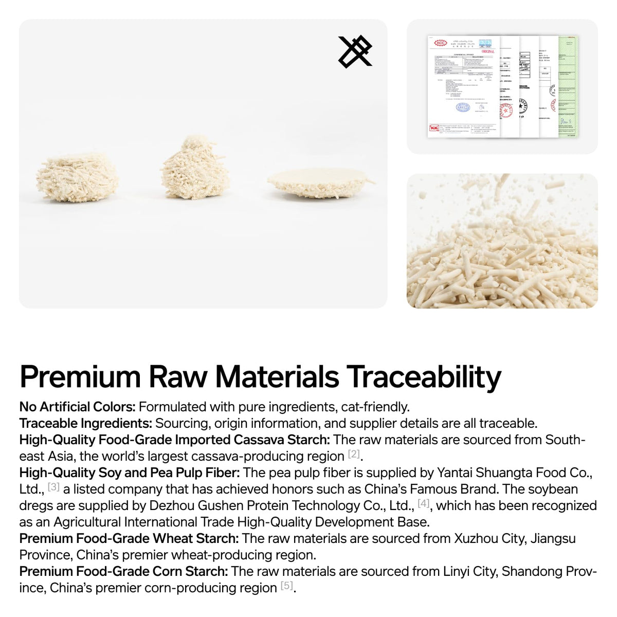 Cassava Tofu Cat Litter Clumping 5.3lb M990236